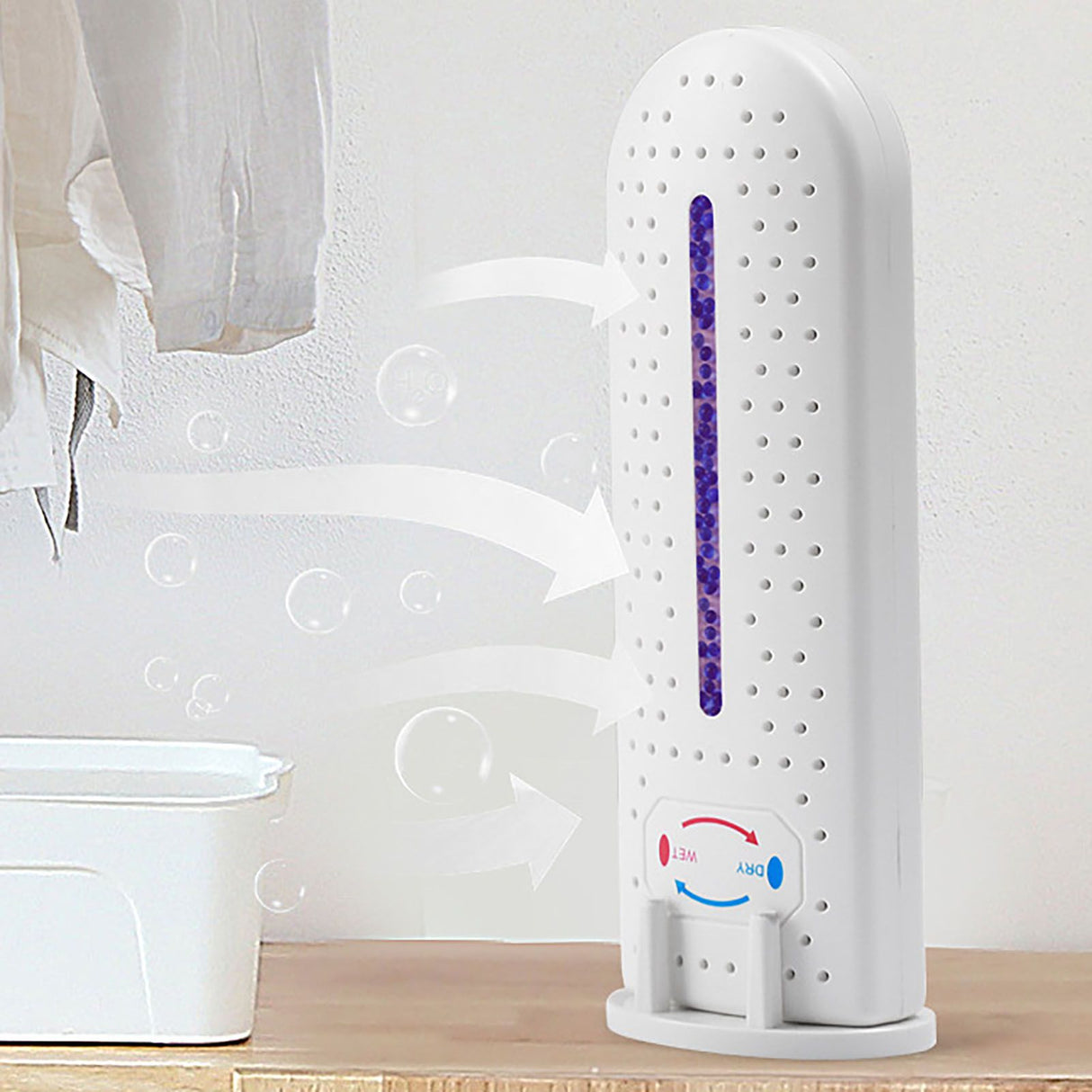 Electric Dehumidifier USB ABS Recyclable High Temperature Resistant Rectangle Air Dehumidifier for Home