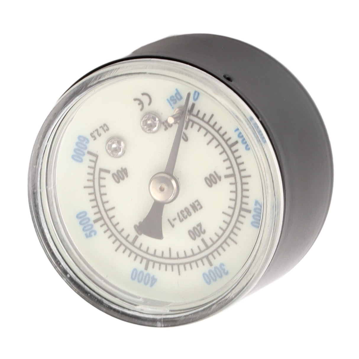 6000 Psi CO2 Pressure Gauge 1/8npt Thread Air Pressure Gauge Double Scale Luminous Carbon Dioxide Meter