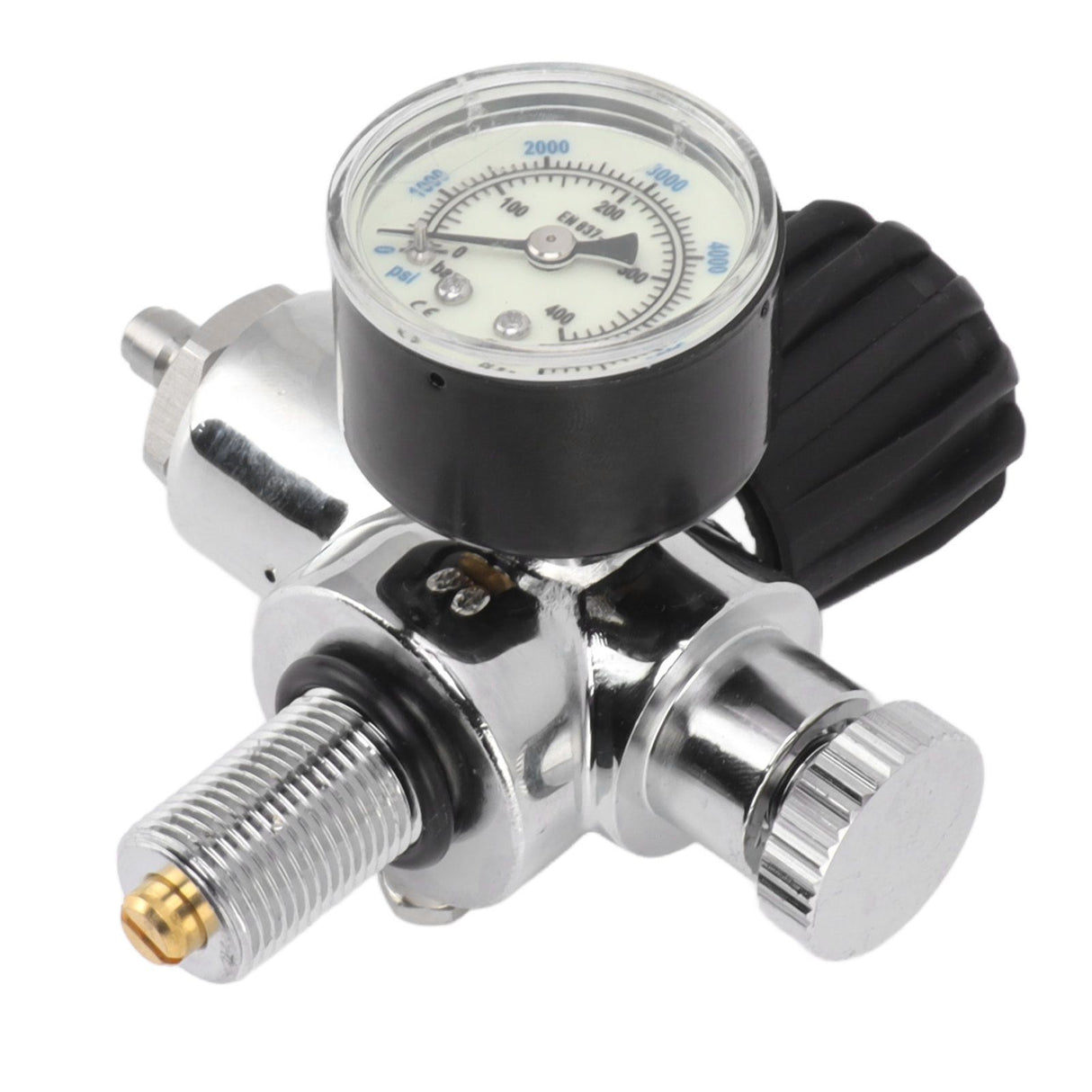 6000psi 400Bar Diving Tank Pressure Gauge M18x1.5 Scuba Diving Tank Pressure Gauge Double Scale Luminous Meter
