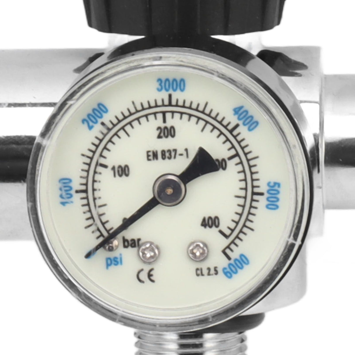 6000psi 400Bar Diving Tank Pressure Gauge M18x1.5 Scuba Diving Tank Pressure Gauge Double Scale Luminous Meter