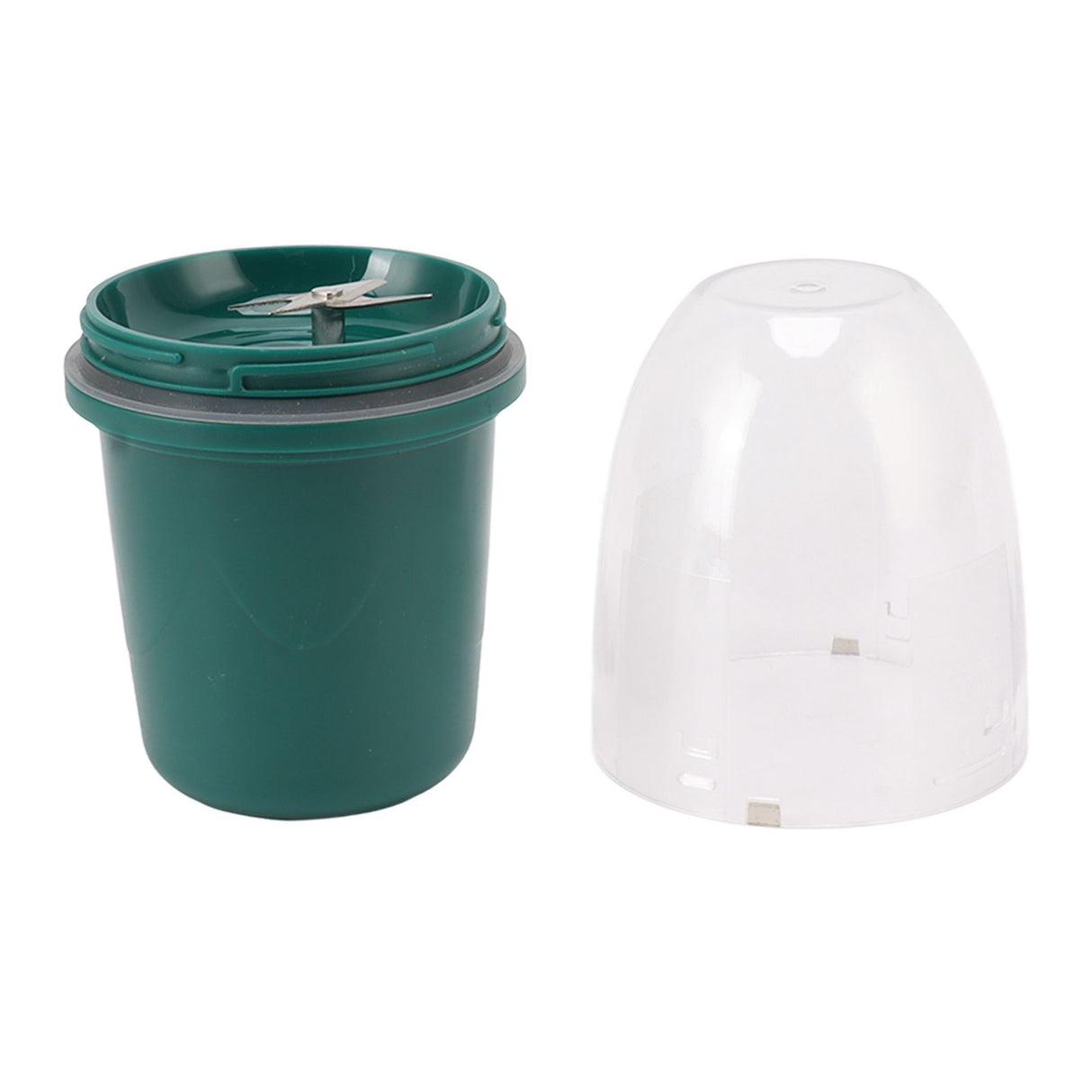 Portable Juicer Cup Multifunctional Rechargeable Small 4 Blades Blender Fruit Mixing Machine for Home 260ml Green