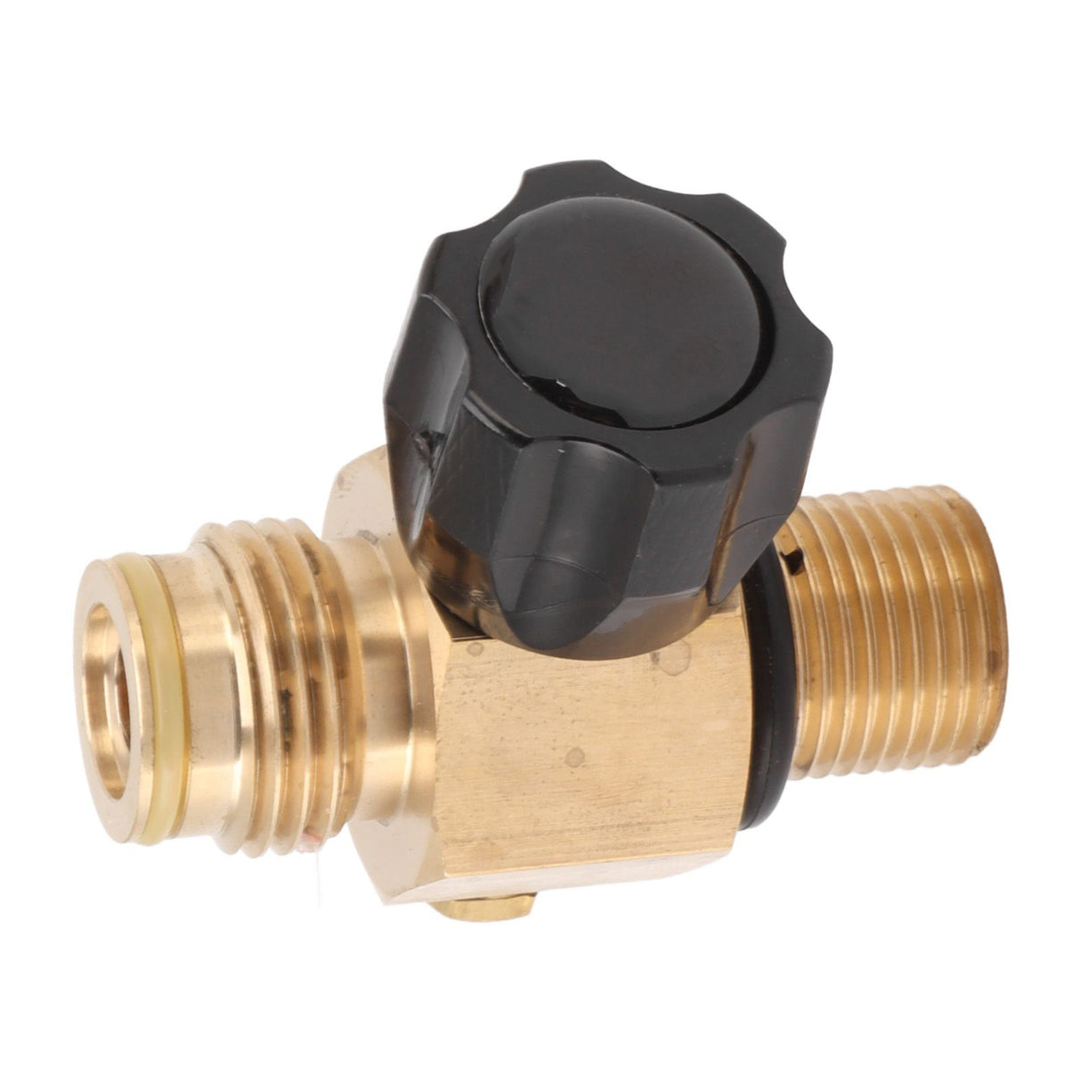 G1/2 14 CO2 Cylinder Refill Adapter 5000psi Maximum Pressure Brass M18x1.5 Refill CO2 Tank Valve Adapter Black