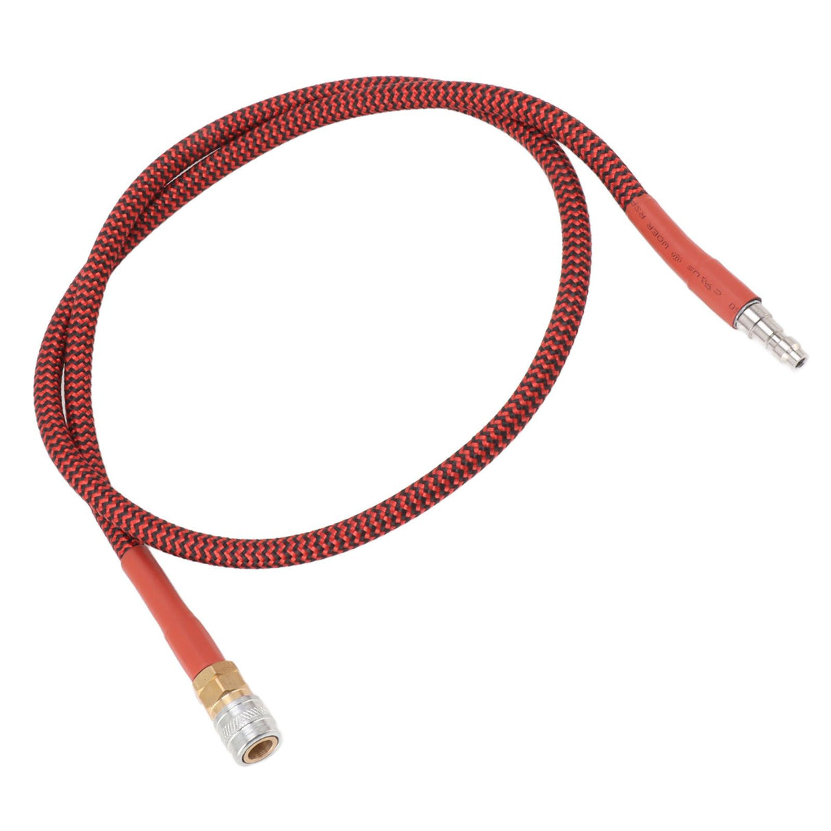 8mm CO2 Filling Bottle Hose 36inch Low Pressure Hose Strong Sealing Red Black Wrapped Hose for CO2 Filling Cylinder
