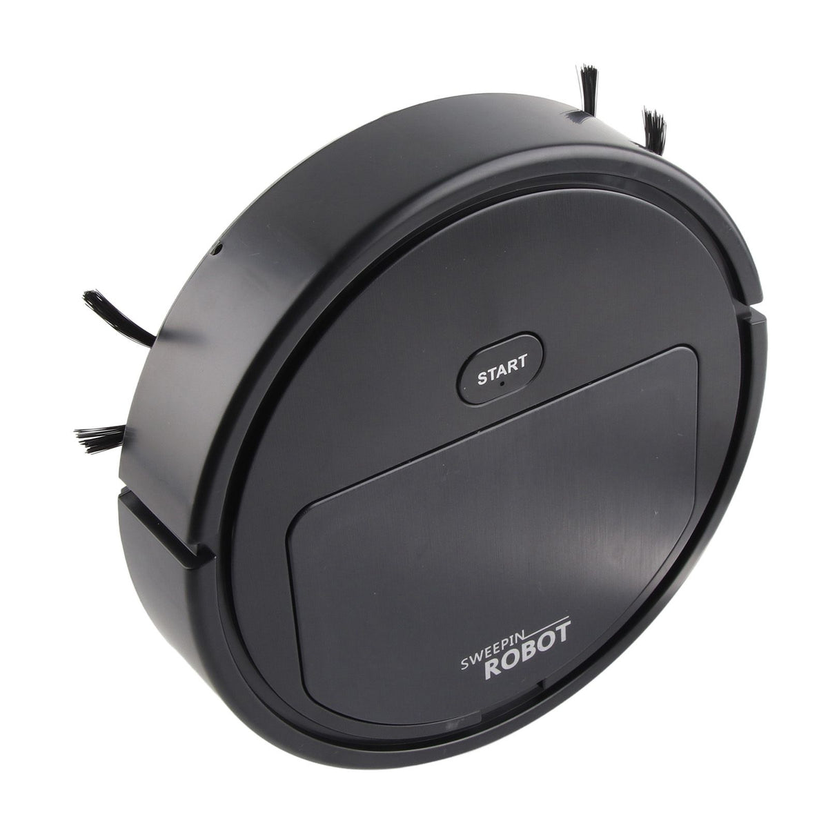 Robot Vacuum Cleaner 3 in 1 Rechargeable Low Noise Intelligent Mop Robot Sweeper for Hair Dust Debris Black