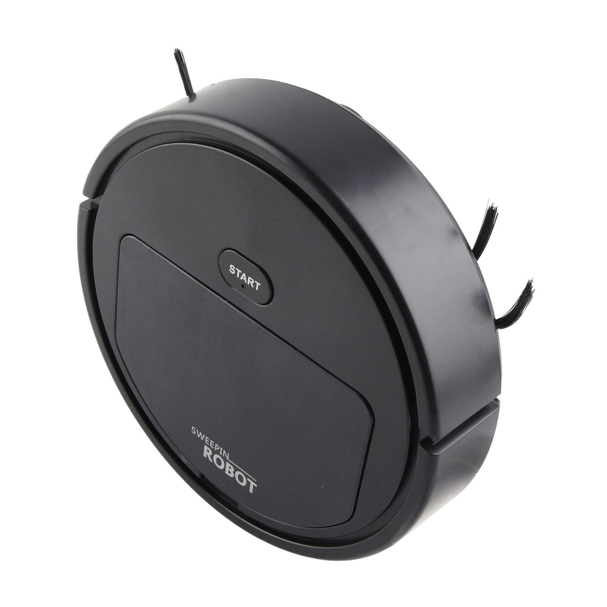 Robot Vacuum Cleaner 3 in 1 Rechargeable Low Noise Intelligent Mop Robot Sweeper for Hair Dust Debris Black