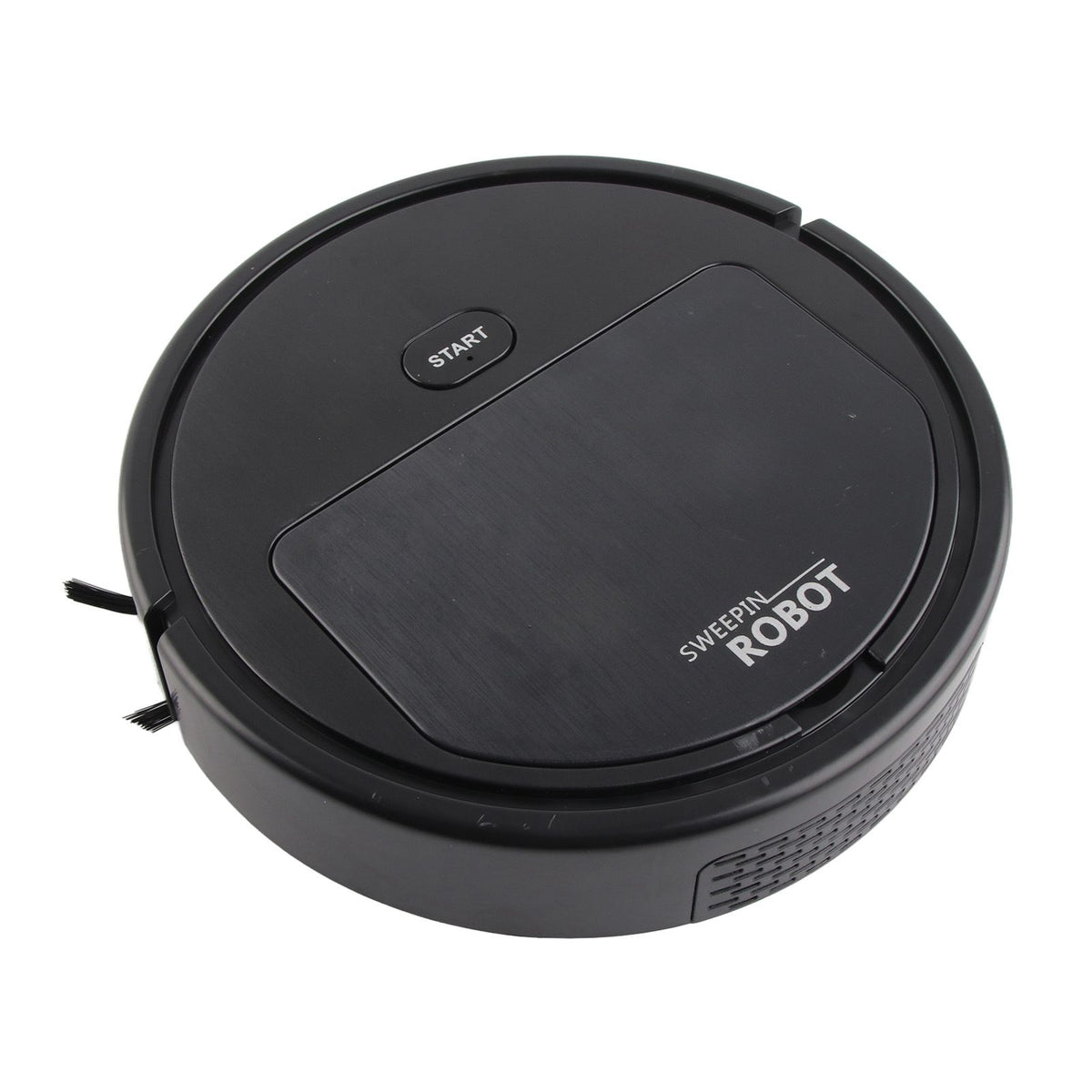 Robot Vacuum Cleaner 3 in 1 Rechargeable Low Noise Intelligent Mop Robot Sweeper for Hair Dust Debris Black