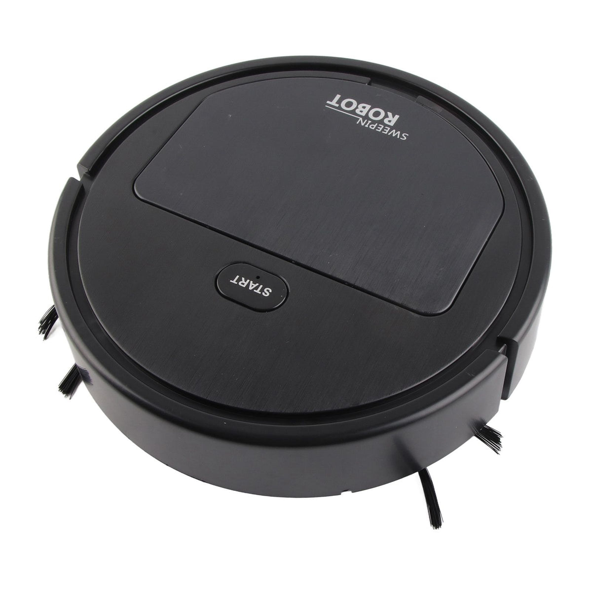 Robot Vacuum Cleaner 3 in 1 Rechargeable Low Noise Intelligent Mop Robot Sweeper for Hair Dust Debris Black