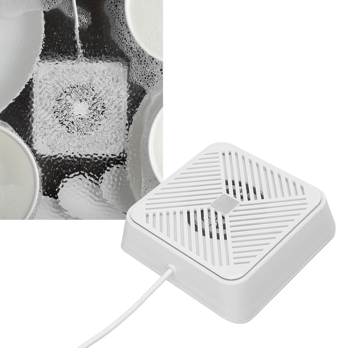 USB Dishwasher Mini Portable Ultrasonic Electrolysis Washing Machine for Sink Household Kitchen Supply White