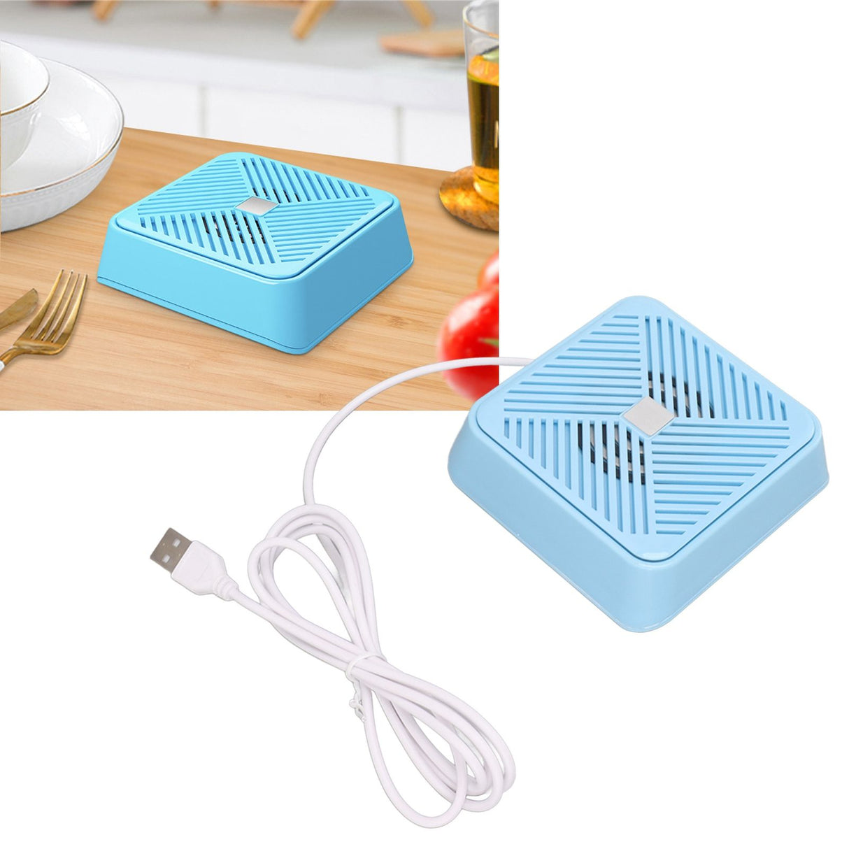 USB Dishwasher Mini Portable Ultrasonic Electrolysis Washing Machine for Sink Household Kitchen Supply Blue