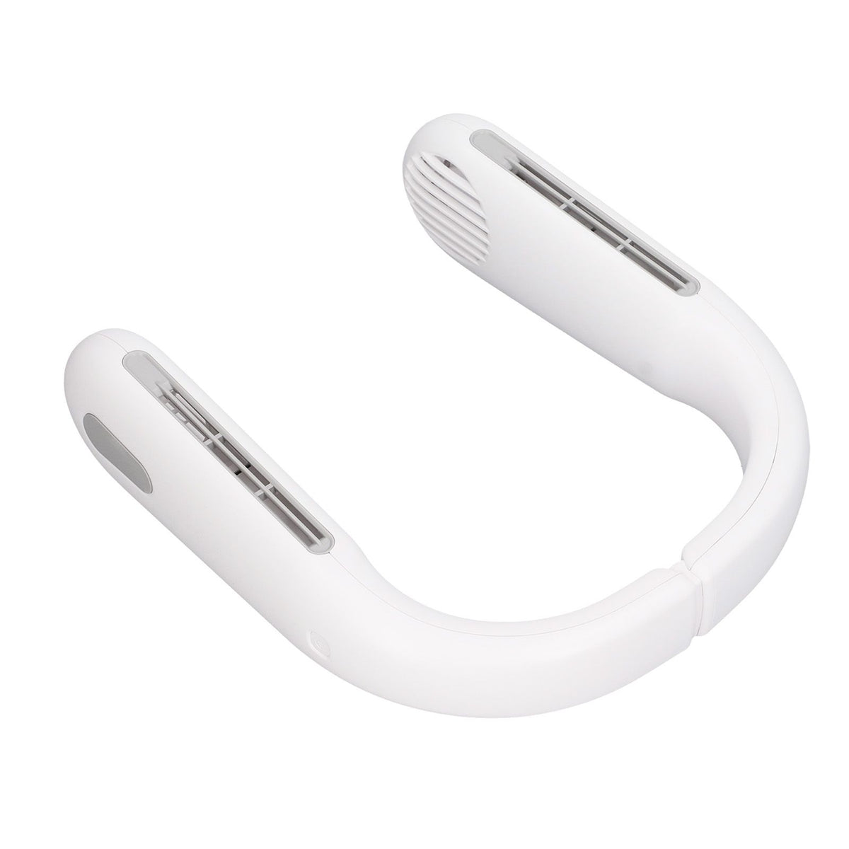 Mini Portable Neck Fan with 3 Wind Speeds Rapid Cooling USB Hanging Neck Electric Fan for Sports Travel Outdoor White