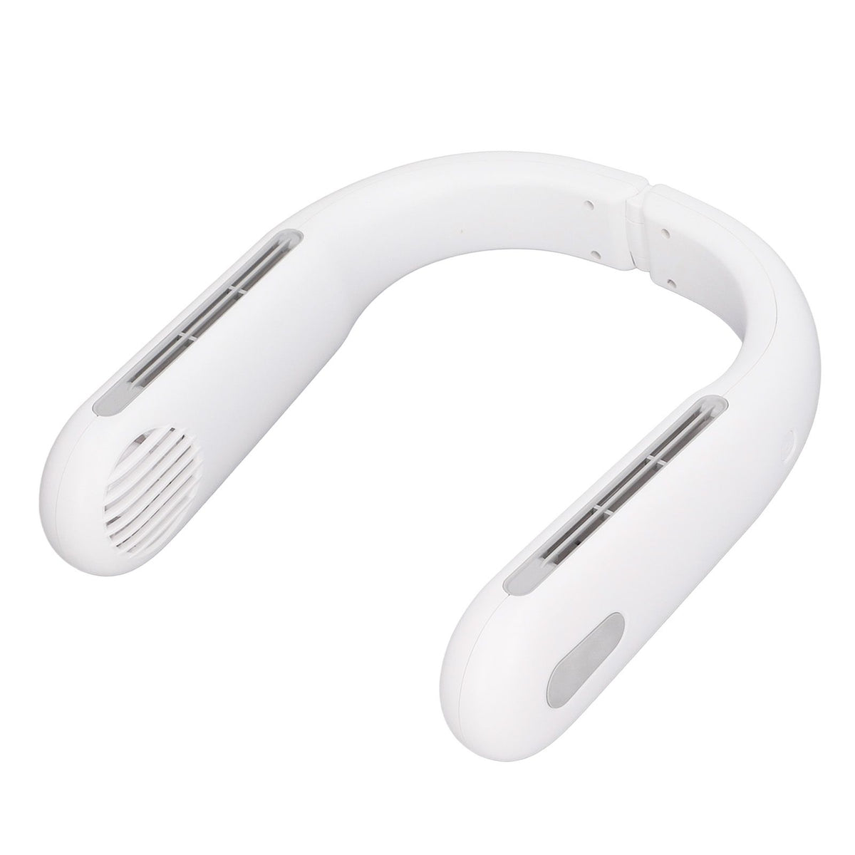 Mini Portable Neck Fan with 3 Wind Speeds Rapid Cooling USB Hanging Neck Electric Fan for Sports Travel Outdoor White