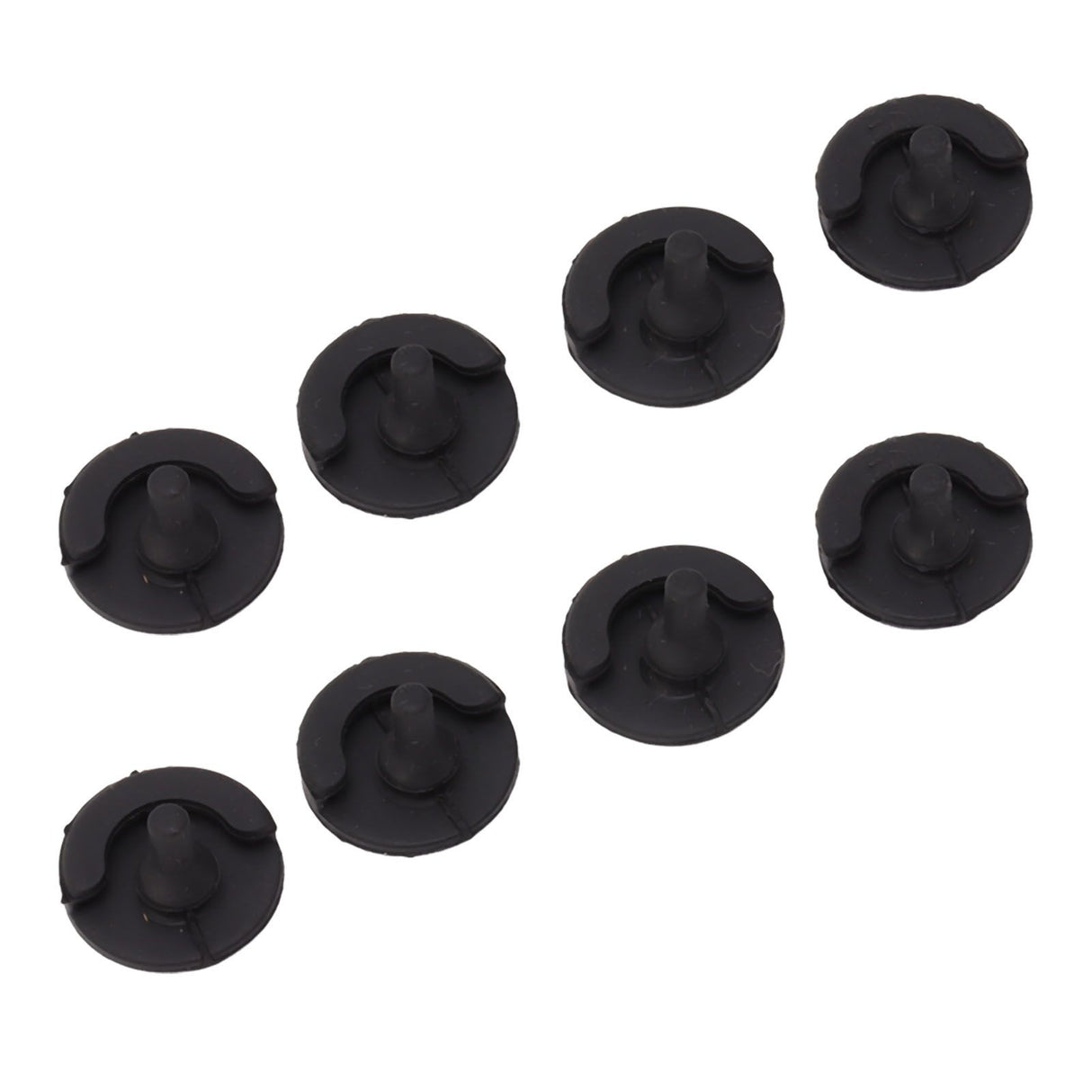 8pcs Fryer Silicone Feet Scratch Proof Round Heat Insulation Kitchen Fryer Tray Feet for Frying Pan Barbecue Pan