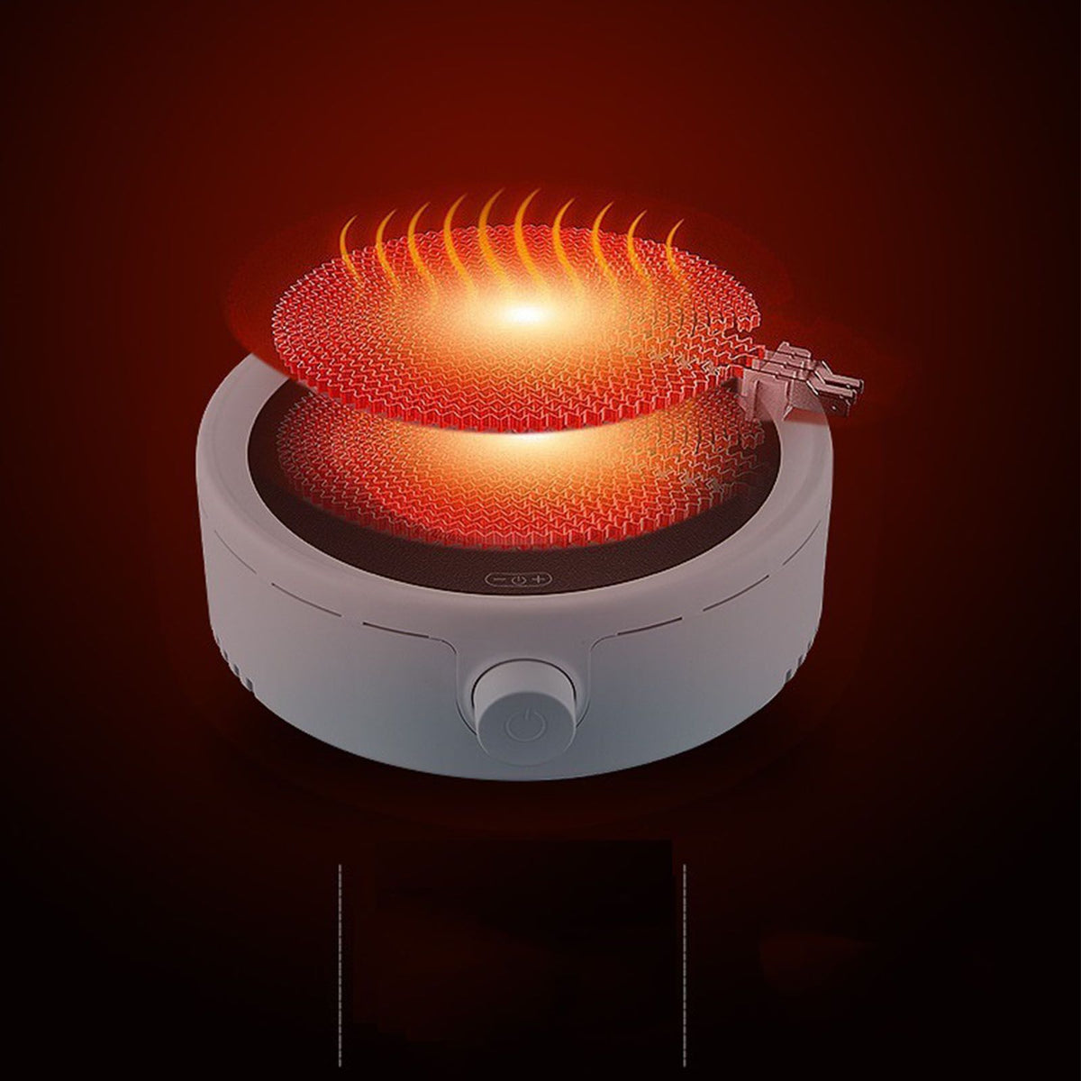 Silent Electric Tea Stove Small Ceramic Hot Plate for Boiling Water Making Coffee Knob Adjustment CN Plug