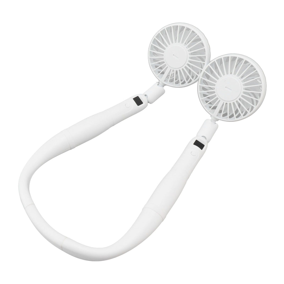 Neck Fan 3 Gear Angle Adjustment LCD Display USB Rechargeable Mini Portable Handheld Neck Hanging Fan