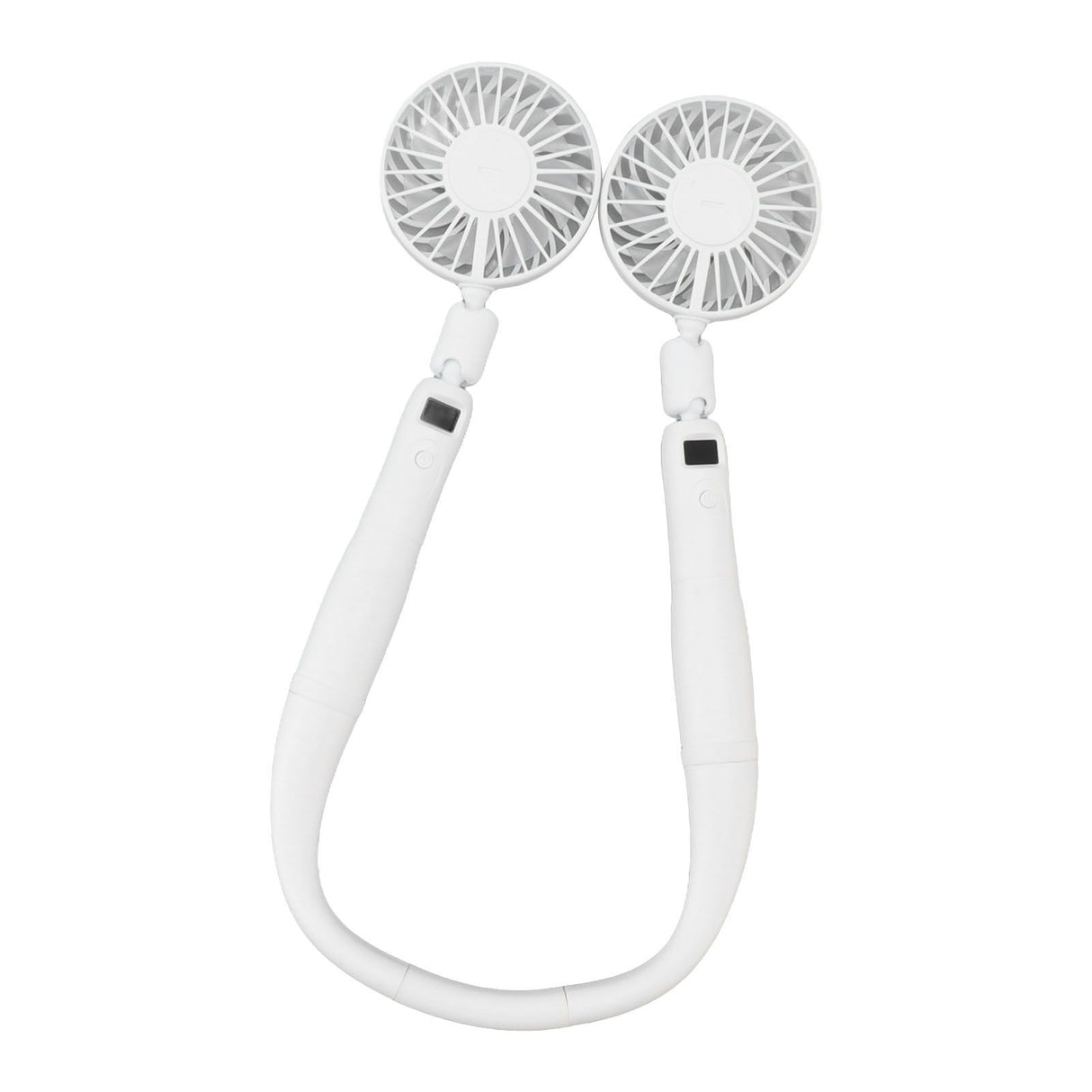 Neck Fan 3 Gear Angle Adjustment LCD Display USB Rechargeable Mini Portable Handheld Neck Hanging Fan