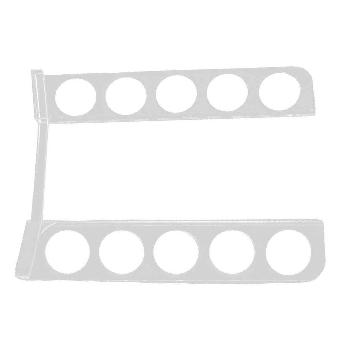 Coffee Pods Holder for 10 Capsules Acrylic Side Mount Capsule Storage Organizer Rack for Home Cafe Office
