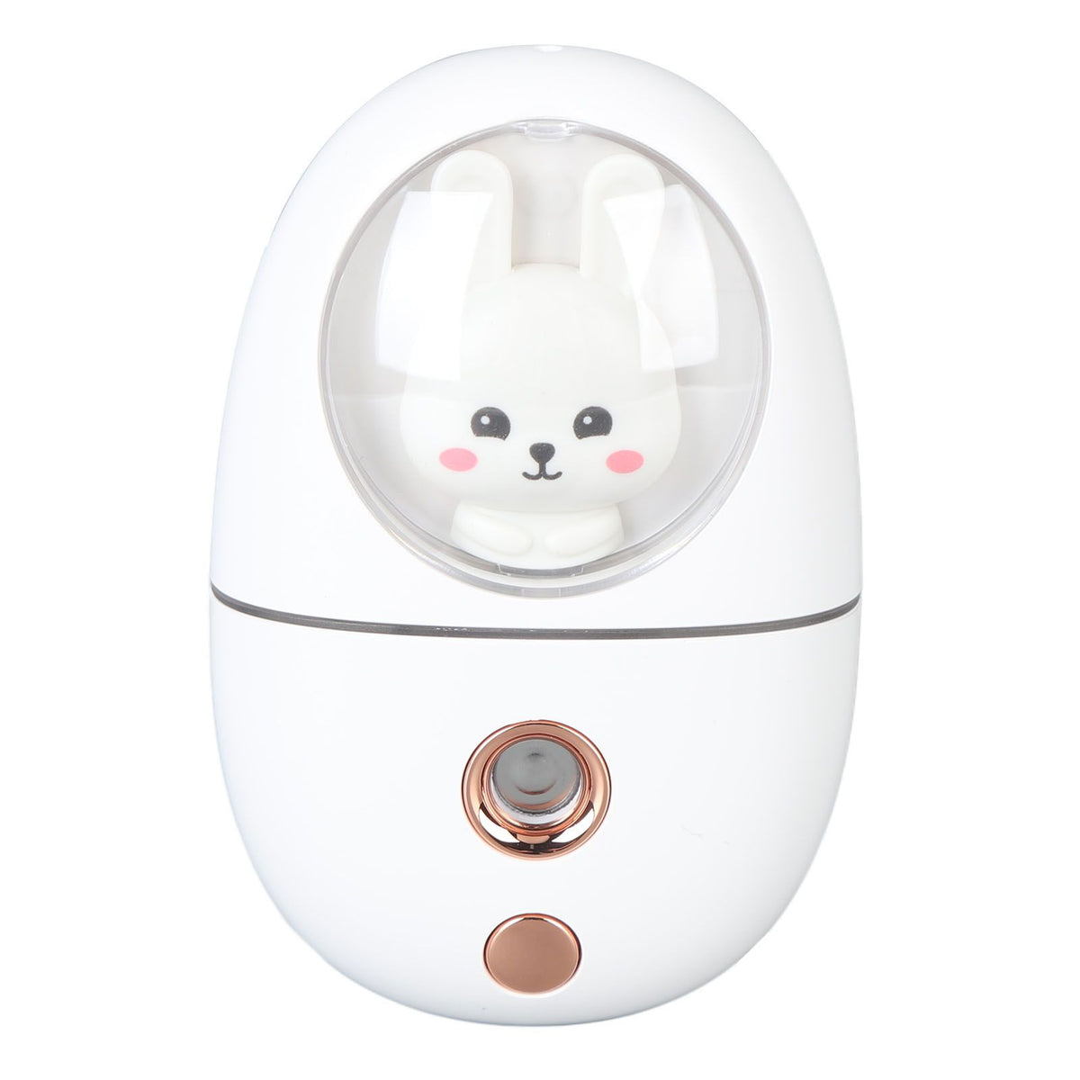 Cute Animal Facial Mist Sprayer USB Rechargeable Mini Eye Face Humidifier for Travelling 35ml 500mah White