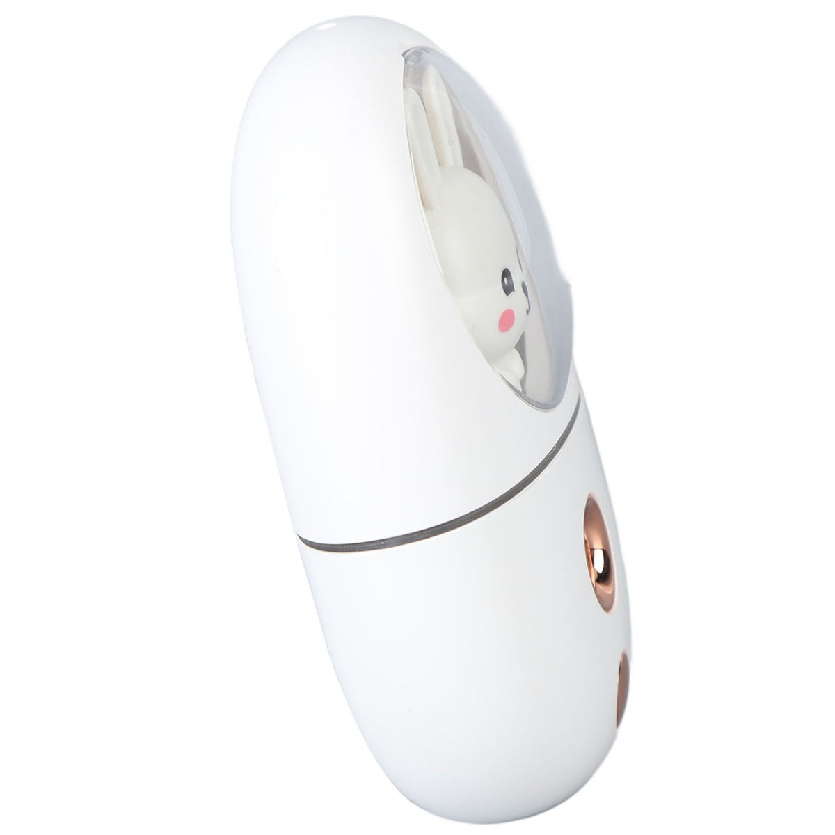 Cute Animal Facial Mist Sprayer USB Rechargeable Mini Eye Face Humidifier for Travelling 35ml 500mah White