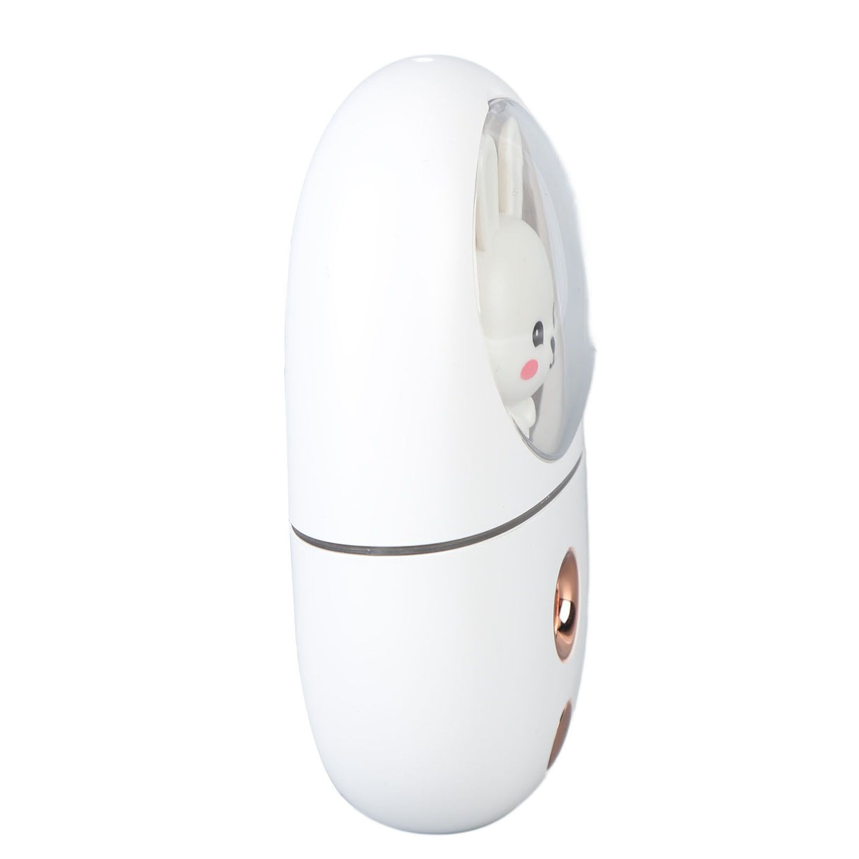 Cute Animal Facial Mist Sprayer USB Rechargeable Mini Eye Face Humidifier for Travelling 35ml 500mah White