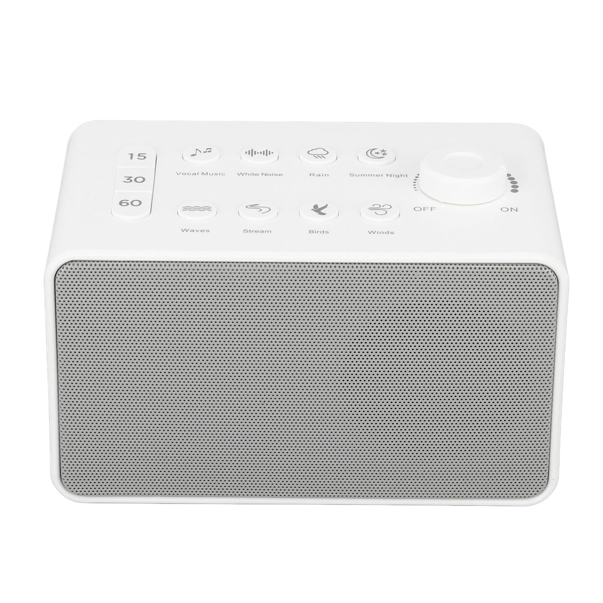 S16 White Noise Machine USB Rechargeable Portable Sound Machine with 8 Natural Sounds for Baby Adults Kids Sleeping