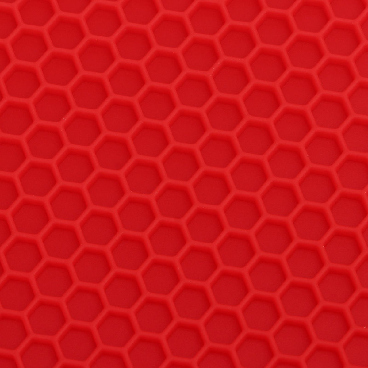5Pcs Silicone Trivet Mat Square Round Honeycomb Hot Pad Non Slip Heat Resistant for Hot Plate Pans Kitchen Pots Red