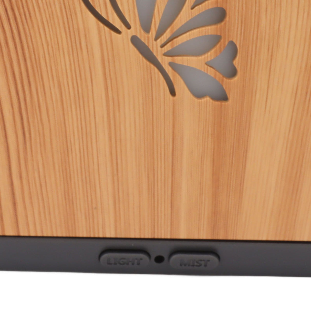150ml Flame Diffuser Humidifier Prevents Dryness Silent Operation Wood Grain Humidifier with 7 Color Lights for Bedroom Office Light Grain