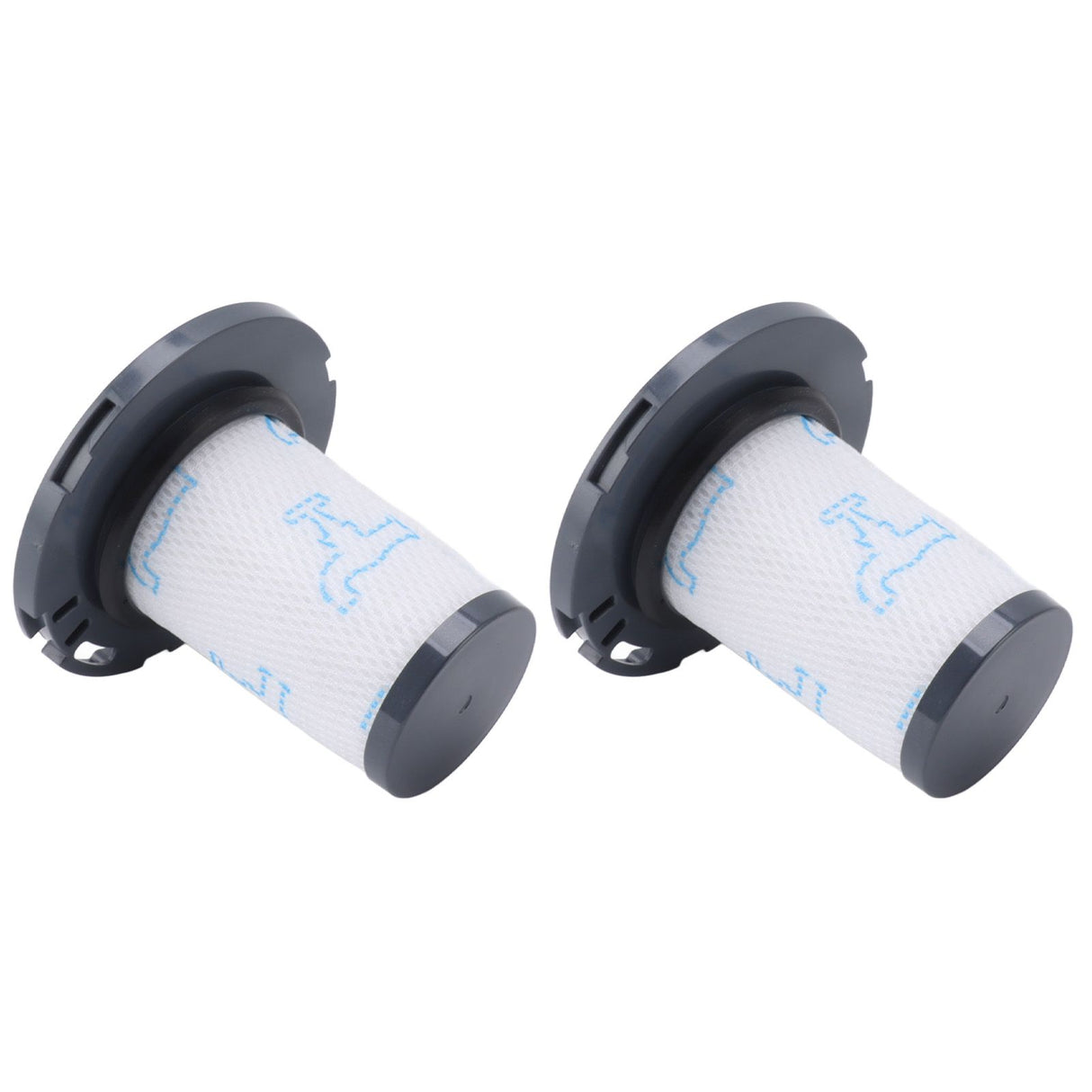 2PCS Robot Vacuum Filters Detachable Robot Vacuum Filters for Rowenta ZR009007 RH9890WO RH9879WO X FORCE FLEX