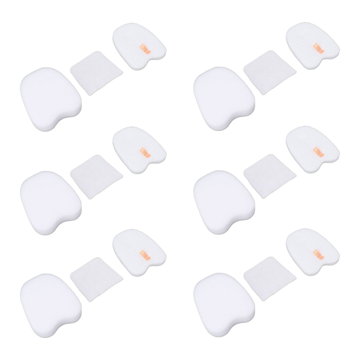 6PCS Vacuum Cleaner Filter Set Post Foam Felt Filter Replacement for Shark XPSTFH380 ZS360 ZS361C ZS362
