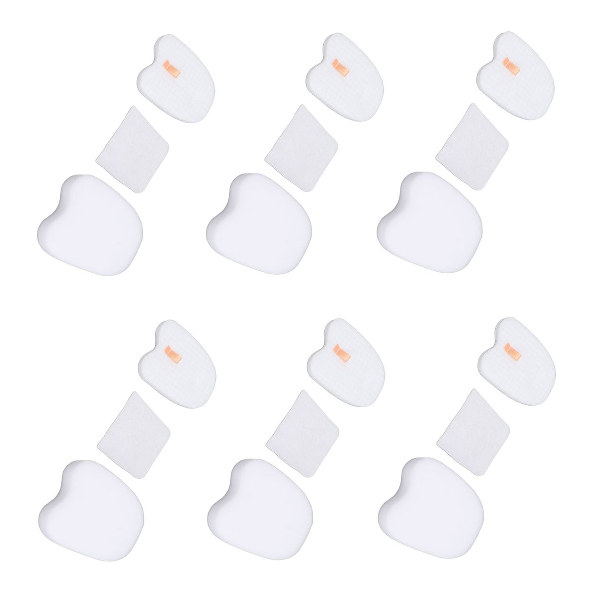 6PCS Vacuum Cleaner Filter Set Post Foam Felt Filter Replacement for Shark XPSTFH380 ZS360 ZS361C ZS362