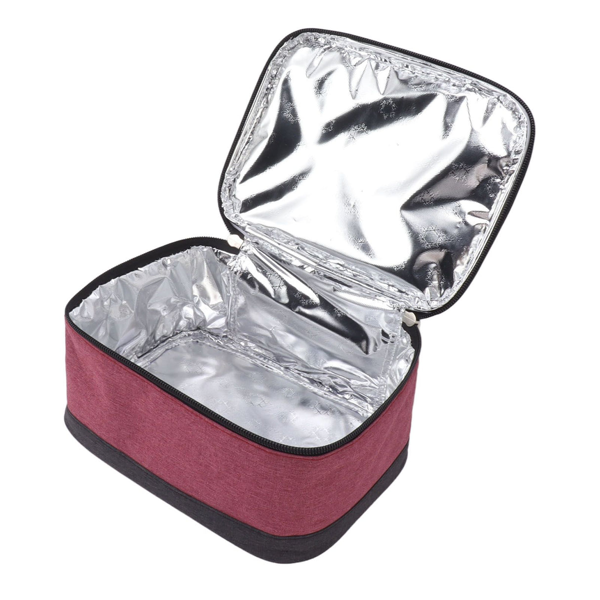 Portable Electric Lunch Box Food Heater USB Constant Heating Insulation Bag Heated Lunch Box Bag Wine Red
