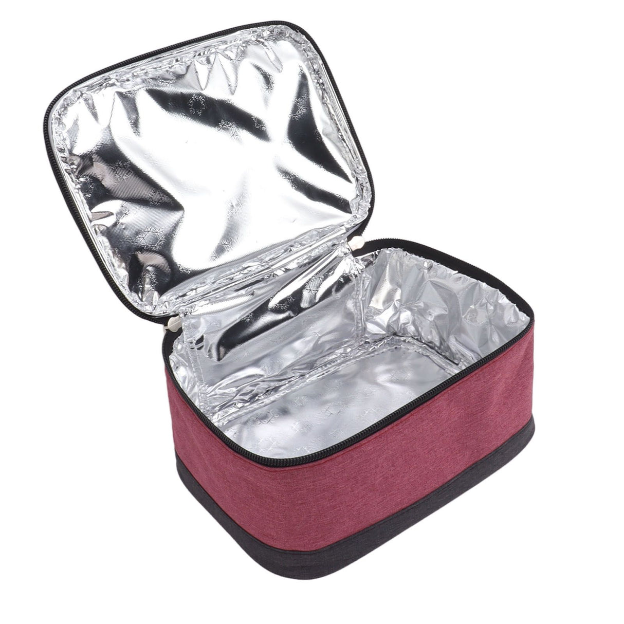 Portable Electric Lunch Box Food Heater USB Constant Heating Insulation Bag Heated Lunch Box Bag Wine Red