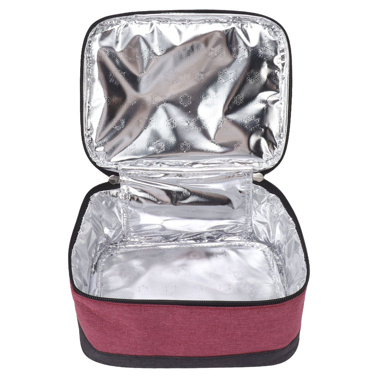 USB Heating Insulation Bag Portable Electric Heating Food Container Constant Temperature Heating Bag for Outdoor Wine Red