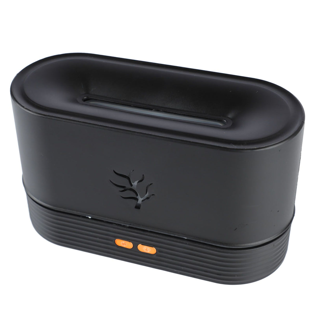 Colorful Flame Air Aroma Diffuser Humidifier Mini Noiseless Essential Oil Diffuser for Home Office Black