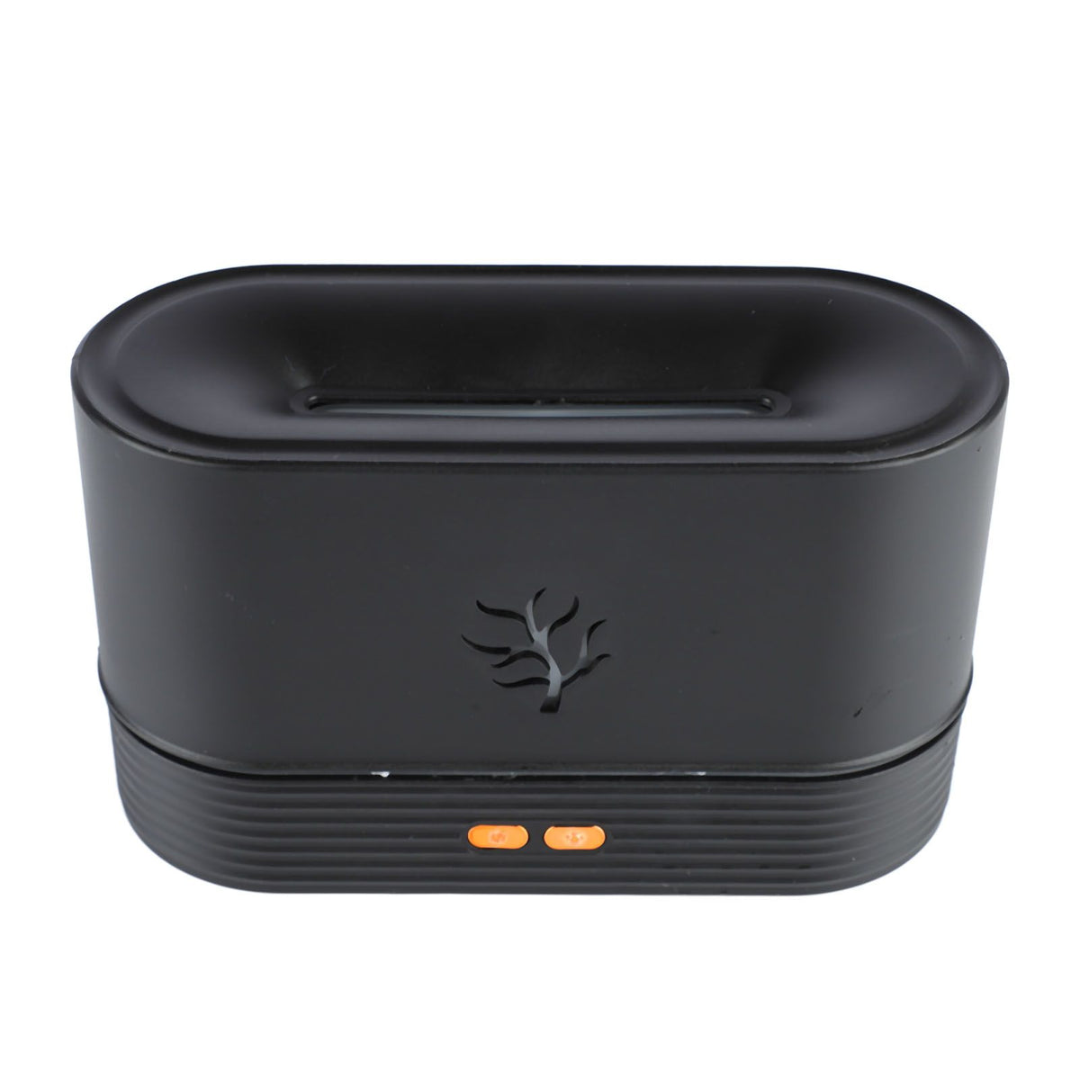 Colorful Flame Air Aroma Diffuser Humidifier Mini Noiseless Essential Oil Diffuser for Home Office Black
