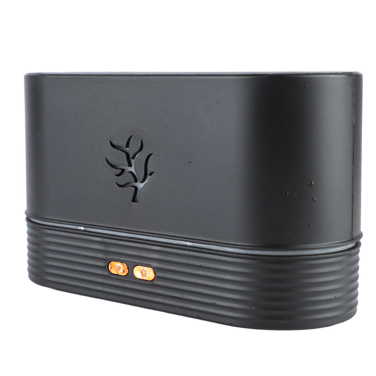 Colorful Flame Air Aroma Diffuser Humidifier Mini Noiseless Essential Oil Diffuser for Home Office Black