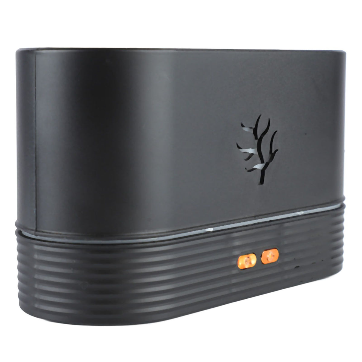 Colorful Flame Air Aroma Diffuser Humidifier Mini Noiseless Essential Oil Diffuser for Home Office Black