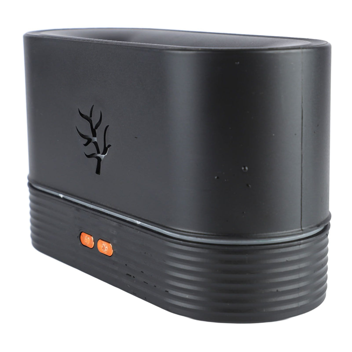 Colorful Flame Air Aroma Diffuser Humidifier Mini Noiseless Essential Oil Diffuser for Home Office Black