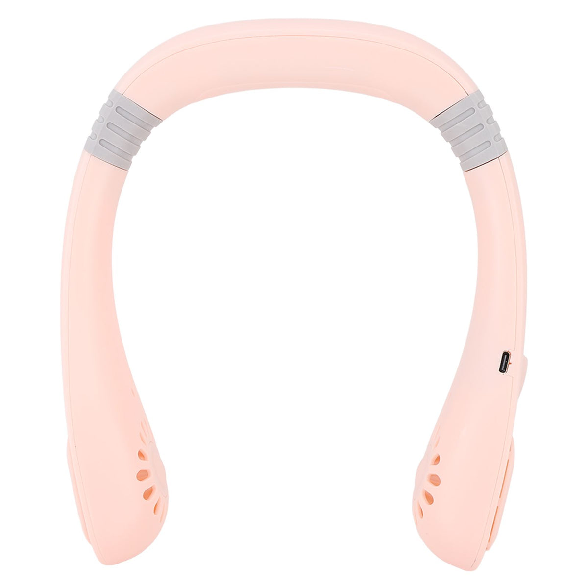 Portable Neck Fan USB Powered Digital Display 5 Gears Cooling Hanging Neck Bladeless Fan for Outdoor Sports Travel Sakura Pink