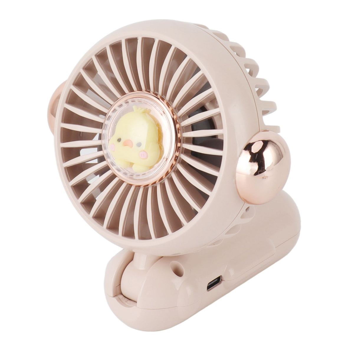 Foldable Mini Fan Cute Lightweight 900mAh Adjustable Low Noise Handheld Fan for Summer Pink