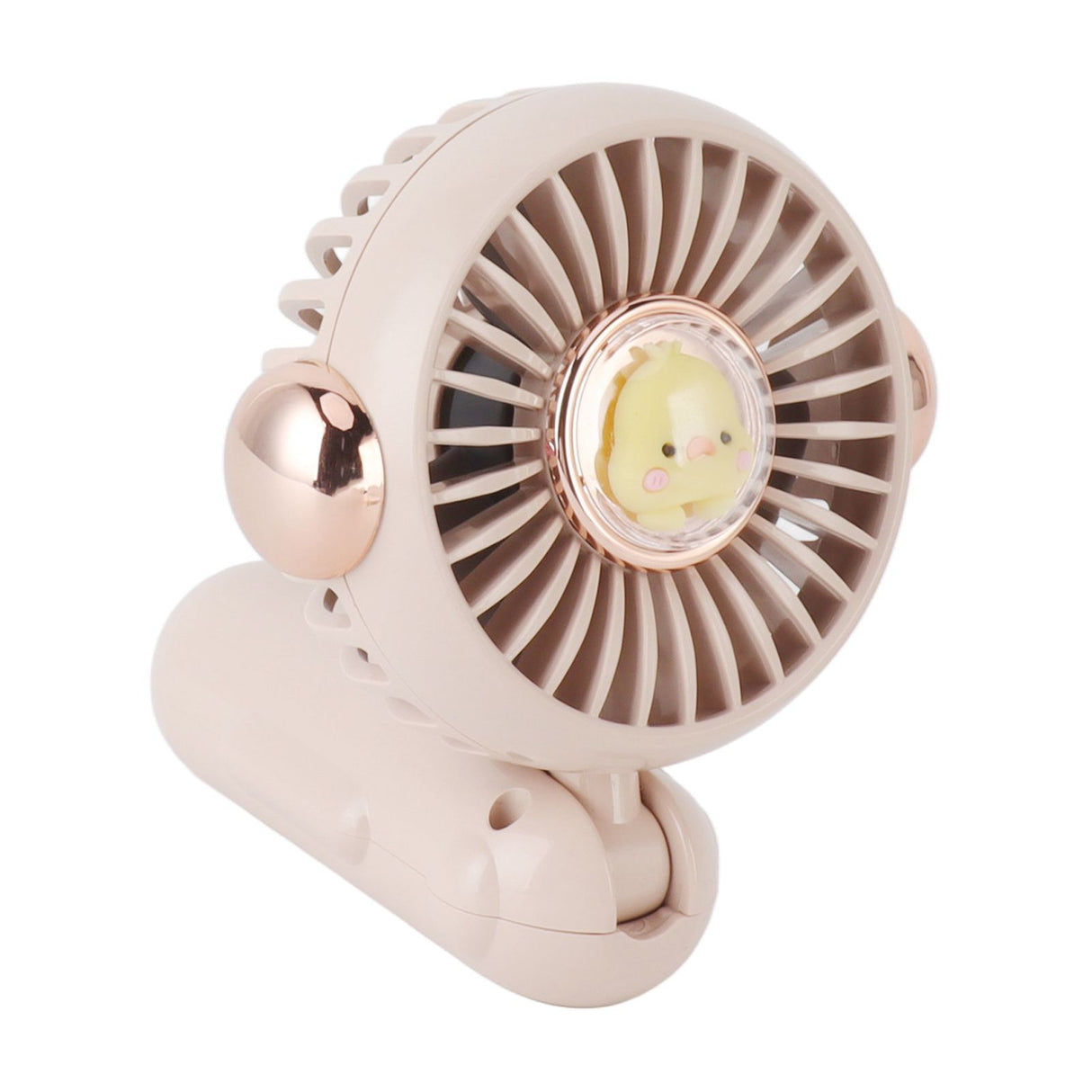 Foldable Mini Fan Cute Lightweight 900mAh Adjustable Low Noise Handheld Fan for Summer Pink