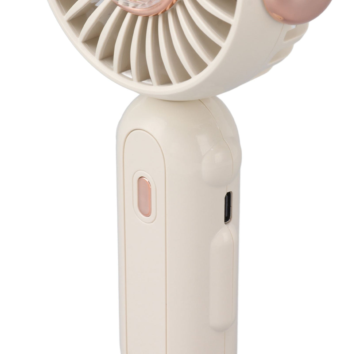 Foldable Mini Fan Cute Lightweight 900mAh Adjustable Low Noise Handheld Fan for Summer White