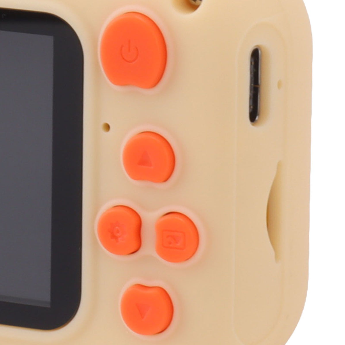 Kids Digital Camera with 32G Card High Definition Dual Lens 1080P 8X Zoom USB Rechargeable for Children Beige