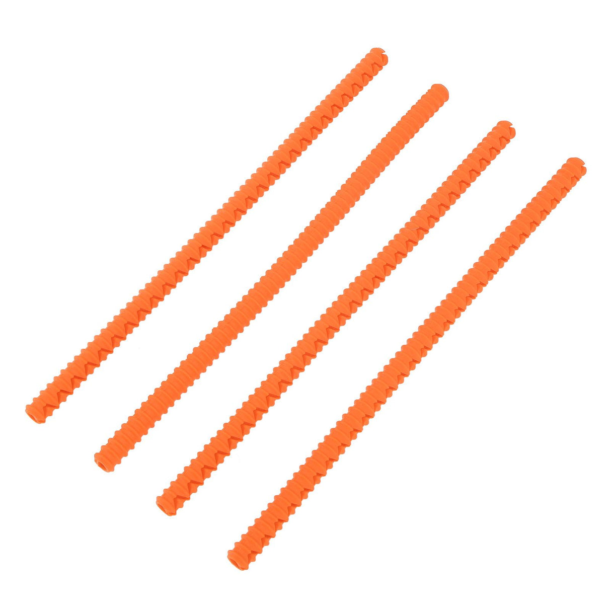 4PCS Oven Rack Protector Heat Resistant Silicone Edge Liner Cover Oven Accessories for Kitchen Restaurant Orange