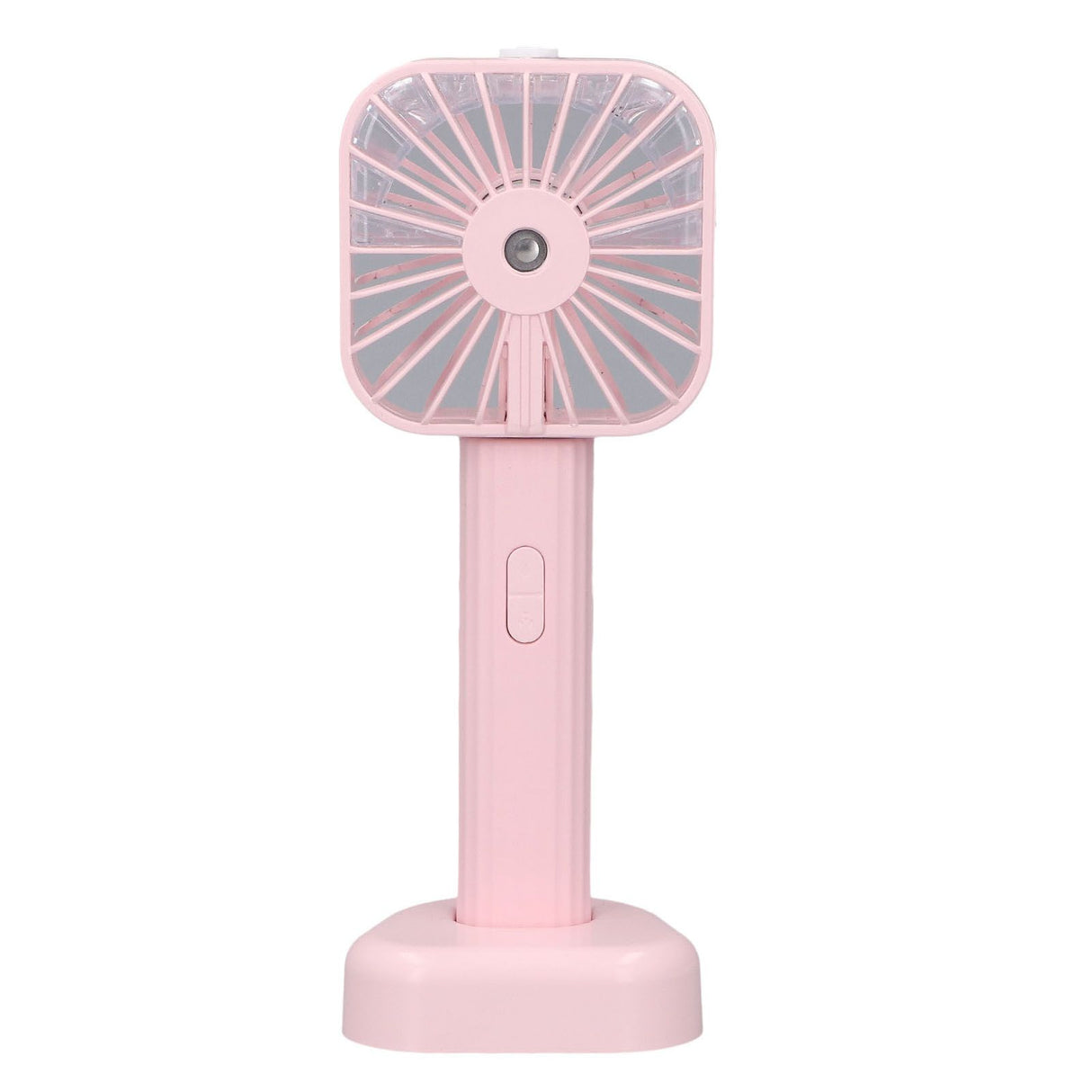 Hand Held Misting Fan Portable Battery Operated USB Rechargeable Quiet Spray Cooling Fan for Travel Outdoors Pink