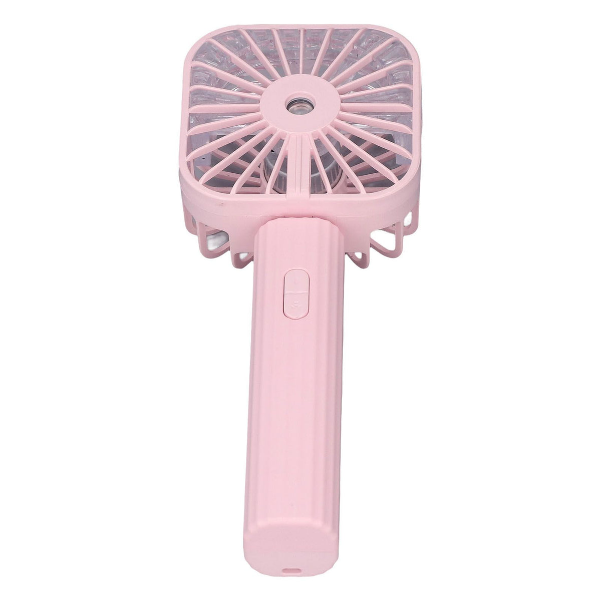 Hand Held Misting Fan Portable Battery Operated USB Rechargeable Quiet Spray Cooling Fan for Travel Outdoors Pink