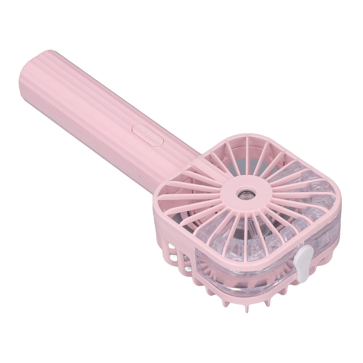 Hand Held Misting Fan Portable Battery Operated USB Rechargeable Quiet Spray Cooling Fan for Travel Outdoors Pink