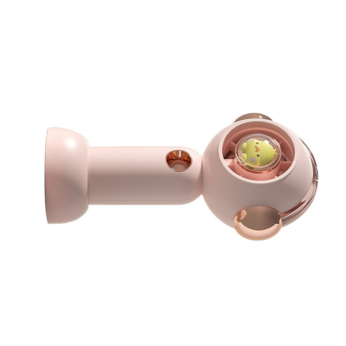 Portable Handheld Misting Fan Cute Cartoon USB Rechargeable Personal Fan for Outdoor Indoor Pink