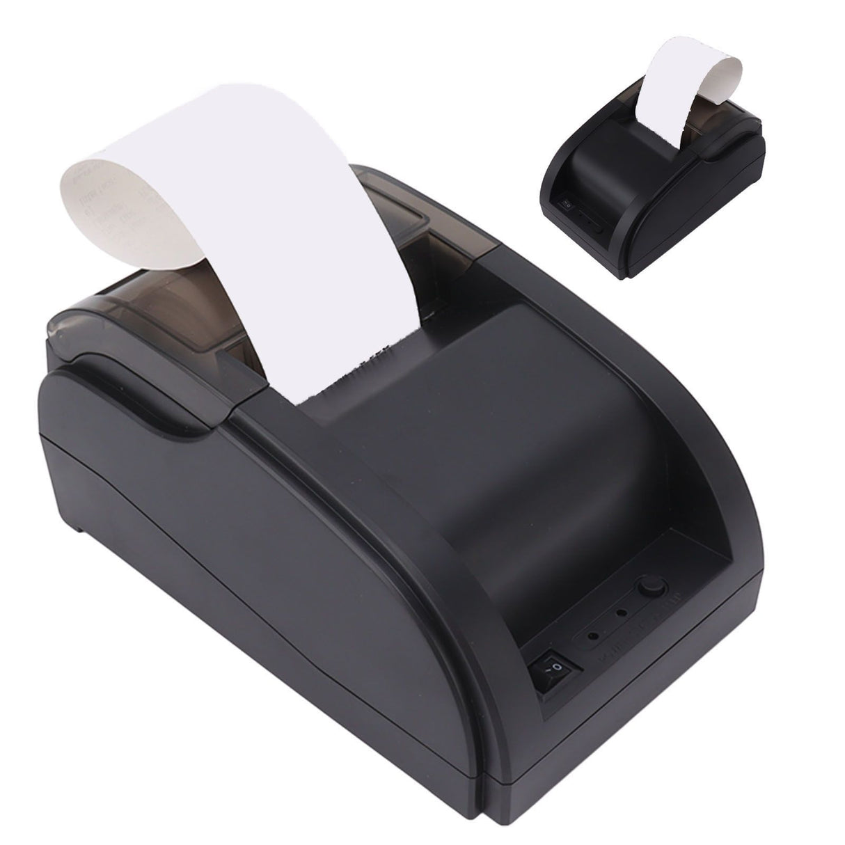 Compact Portable Bluetooth Thermal Receipt Printer 48mm Thermal Receipt Printer Automatic Delivery Order Receiving Bluetooth Ticket Machine 110‑240V AU Plug