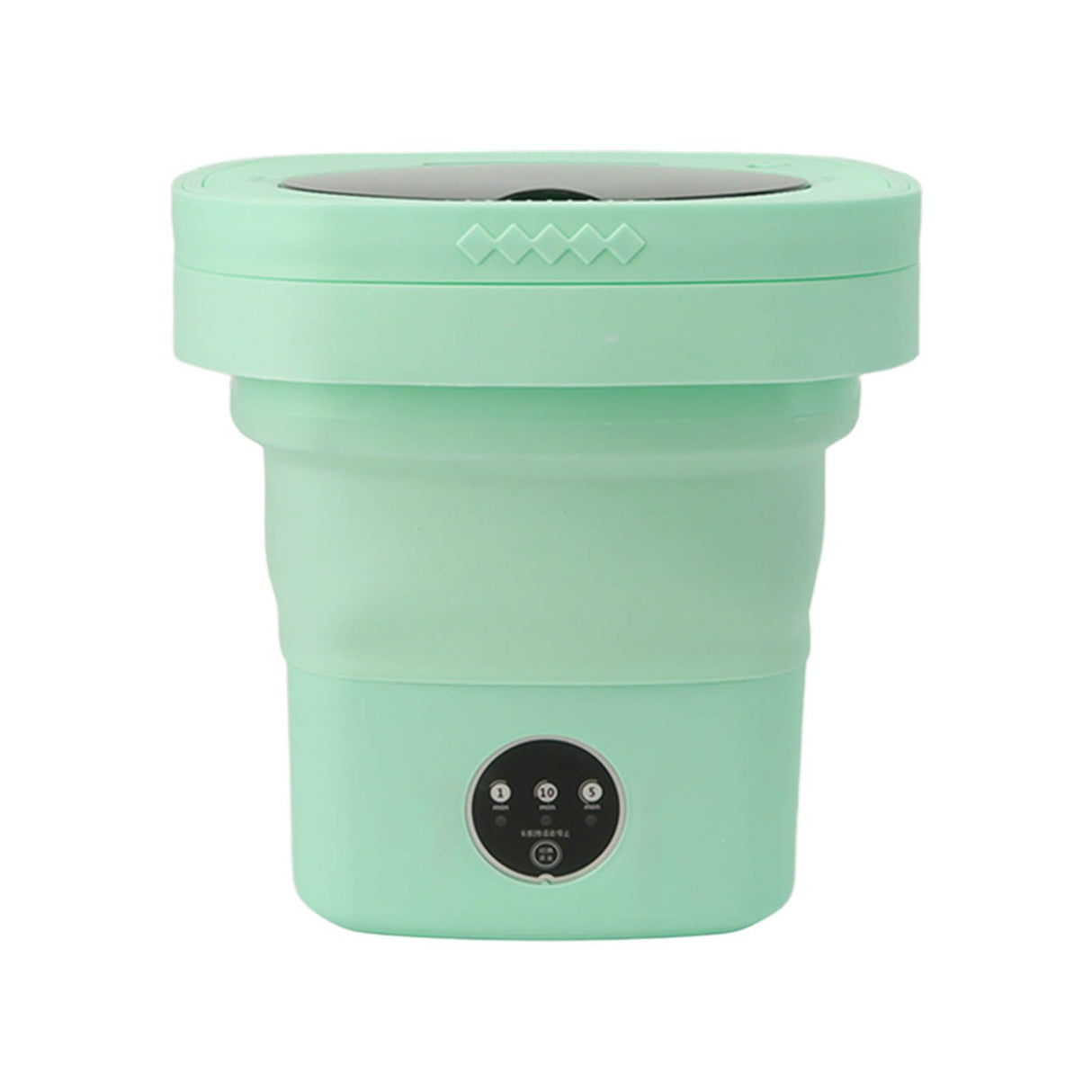 6.5L Washing Machine Folding Portable Automatic Deep Cleaning Wash and Spin Dry Washer with Water Tube 100‑240V Green AU Plug