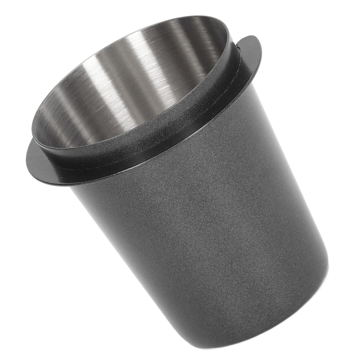 58mm Dosing Cup Stainless Steel Compatibility Polishing Coffee Dosing Cup Powder Feeder for Coffee Black